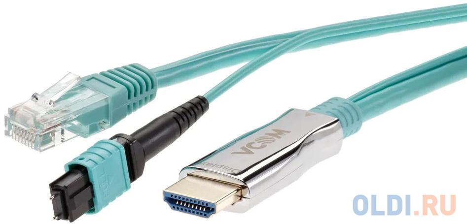 Кабель HDMI 30м VCOM Telecom D3745-30.0 круглый зеленый - фото 5