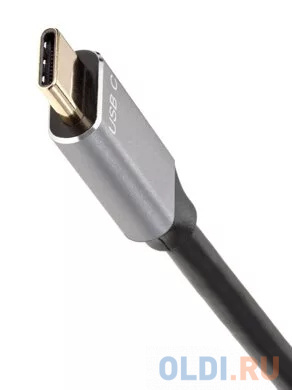 Кабель-адаптер USB Type-Cm --&gt; DP1.4v (m) 8K@60Hz, PD 100W,1.8m , Alum Shell,VCOM &lt;CU480MCPD-1.8M&gt; Вид№3