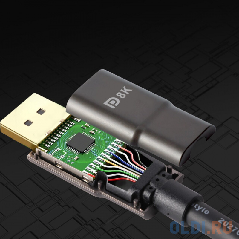 Кабель DisplayPort 3м VCOM Telecom ACG633-3M круглый черный Кабель DisplayPort 3м VCOM Telecom ACG633-3M круглый черный фото