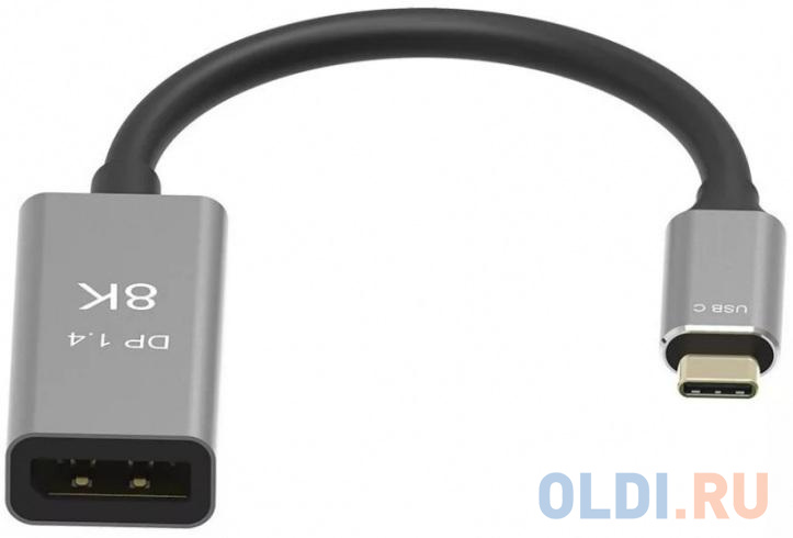 Адаптер USB Type-Cm---->DP(f) 1.4v, 8K@ 60Hz, Alum  Shell,VCOM <CU480M> фото