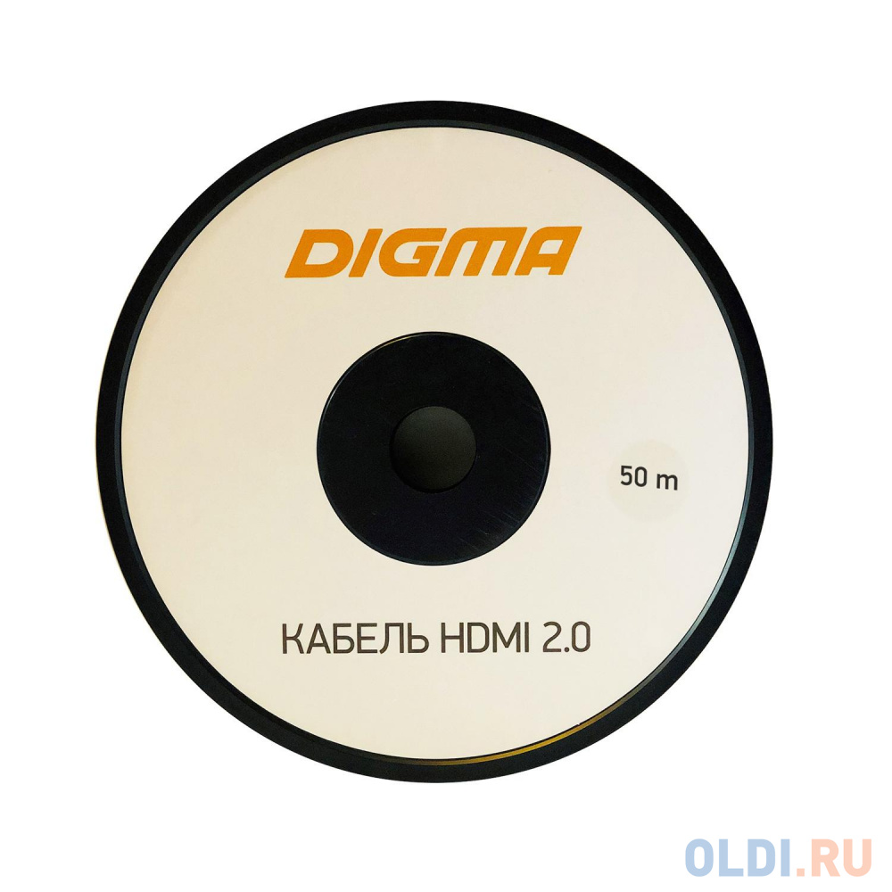 Кабель аудио-видео Digma HDMI 2.0 AOC HDMI (m)/HDMI (m) 50м. Позолоченные контакты черный (BHP AOC 2.0-50) - фото 3