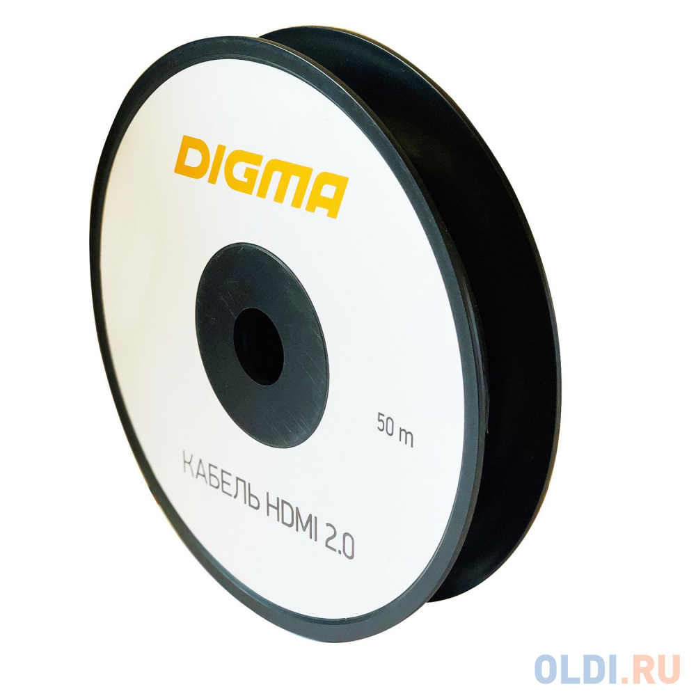 Кабель аудио-видео Digma HDMI 2.0 AOC HDMI (m)/HDMI (m) 50м. Позолоченные контакты черный (BHP AOC 2.0-50) - фото 4