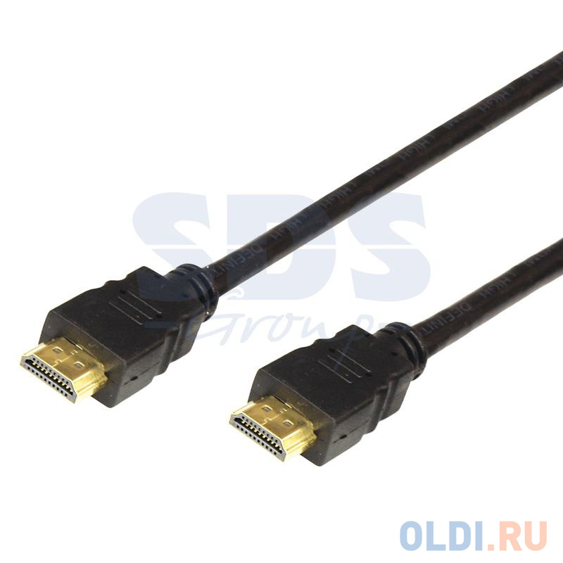 Кабель HDMI 1.5м REXANT 17-6203-8 круглый черный