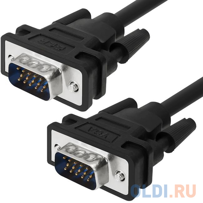 

Кабель VGA 1.0м Greenconnect черный GCR-VM2VM1-1.0m