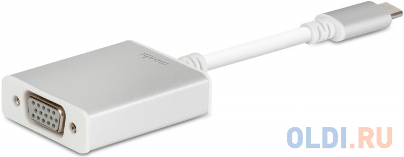 

Переходник USB-C-VGA Moshi серебристый 99MO084201