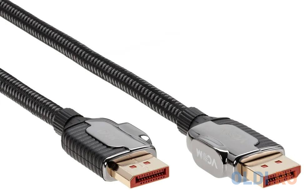 Кабель DisplayPort 3м VCOM Telecom CG634-3M круглый серый кабель для передачи цифрового аудио видео sonnen