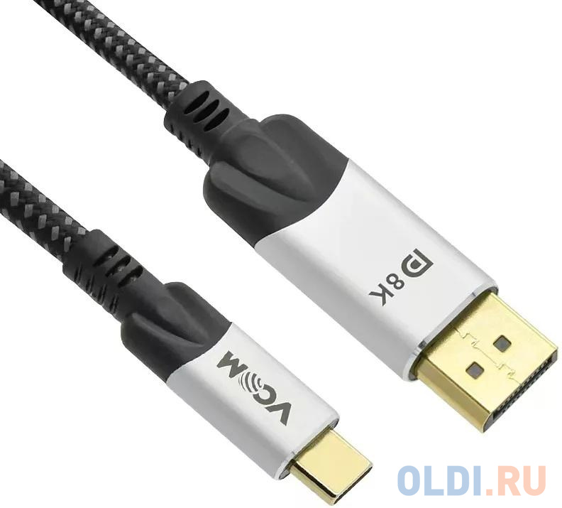 Кабель-адаптер USB 3.1 Type-Cm --&gt; DP(m) 8K@60Hz, 1.8m , Alumi Shell,VCOM &lt;CU422MCV-1.8M&gt; Вид№4