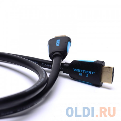 Кабель HDMI 5м Vention VAA-M01-B500 круглый черный фото