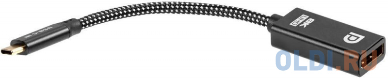 Адаптер USB Type-Cm---->DP(f) 1.4v, 4K@120HZ 8K@ 60Hz, Alum  Shell,Telecom 0.15м<TUC065> фото
