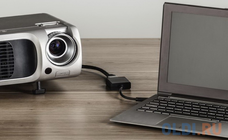 Переходник USB 3.1 Type-C(m) -->VGA(f), Aluminum Shell, Telecom <TA315C> фото