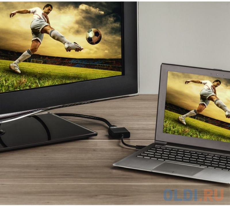 Переходник USB 3.1 Type-C(m) -->VGA(f), Aluminum Shell, Telecom <TA315C> фото