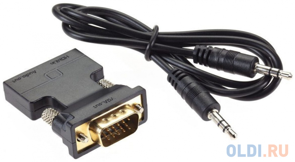 Переходник HDMI(F) --> VGA(M)+audio,1080*60Hz, VCOM <CA336A> фото