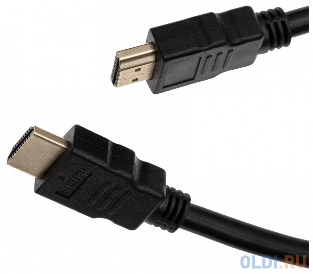Кабель аудио-видео Cactus CS-HDMI.1.4-10 HDMI (m)/HDMI (m) 10м. Позолоченные контакты черный - фото 2