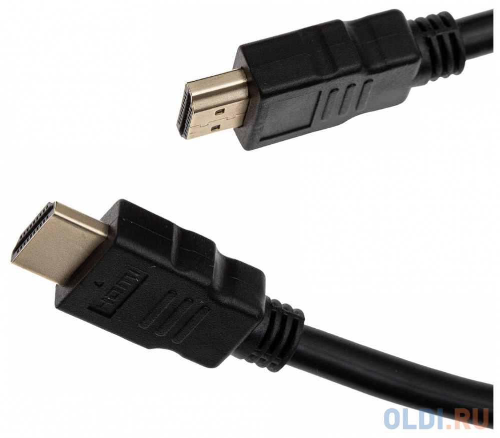 Кабель HDMI 10м Cactus CS-HDMI.1.4-10 круглый черный Вид№2