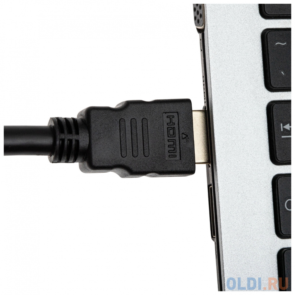 Кабель HDMI 10м Cactus CS-HDMI.1.4-10 круглый черный Вид№3