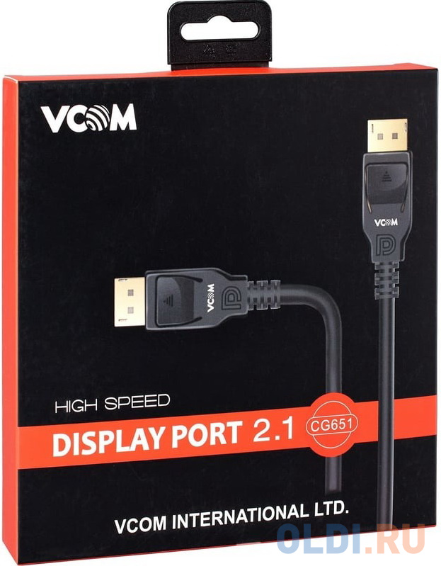 Кабель/ Кабель соединительный DISPLAY PORT v2.1 40GBps, 8K@60Hz, 1.5m, медь,  VCOM &lt;CG651-1.5&gt; Вид№2