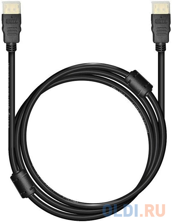 Bion Кабель HDMI v2.1, 19M/19M, 3D, 8K UHD, экран, ферритовые кольца, 1м, черный [BXP-HDMI21-010] - BXP-HDMI21-010