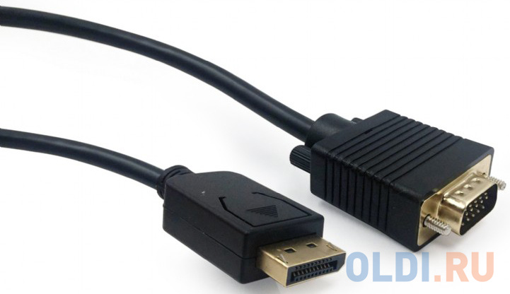 

Кабель DisplayPort 5м Gembird CCP-DPM-VGAM-5M круглый черный