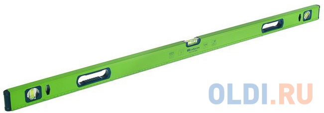 Уровень алюминиевый УС-1,0-1200, фрезерованный, 3 глазка, рукоятки, 1200 мм// Сибртех лазерный уровень crx 30g 30 м зеленый луч батарейки резьба 5 8 mtx