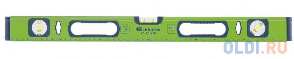 Уровень алюминиевый УС-1,0-1000, фрезерованный, 3 глазка, рукоятки, 1000 мм// Сибртех лазерный уровень crx 30g 30 м зеленый луч батарейки резьба 5 8 mtx