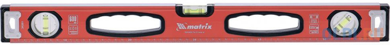 Уровень MATRIX 34206  алюминиевый фрезерованный 3 глазка рукоятки 2000мм уровень алюминиевый ус 1 0 1000 фрезерованный 3 глазка рукоятки 1000 мм сибртех