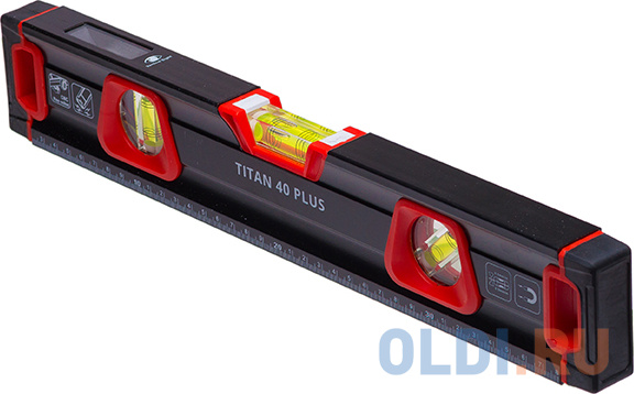 

Уровень строительный ADA TITAN 40 PLUS Длина уровня 40 см. Точность: 0,029° (0.5 мм/м). 400х67х27м