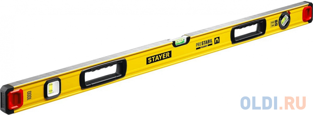 STAYER PRO STABIL, 1000 400 мм, усиленный профиль, магнитный уровень с поворотным глазком, Professional (3480-100)