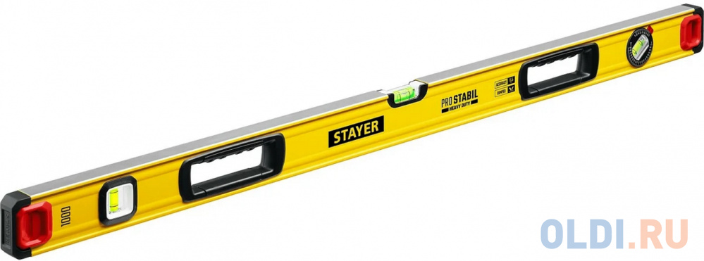 STAYER PRO STABIL, 1000 мм, усиленный профиль, уровень с поворотным глазком, Professional (3471-100)