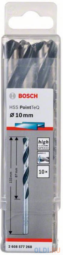 Bosch 2608577268 10 HSS PointTeQ Сверл 10.0mm фото