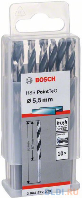 Bosch 2608577223 10 HSS PointTeQ Сверл 5.5mm - фото 2