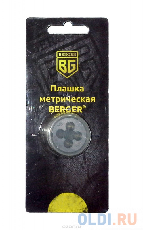 

Плашка BERGER BG1005 метрическая м8х1.0мм