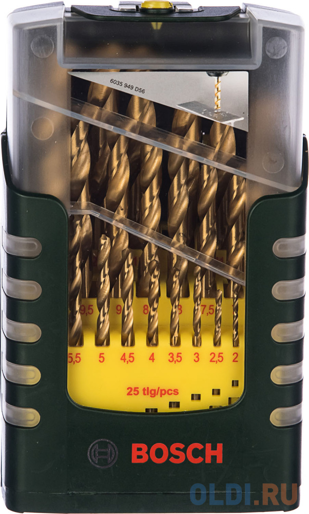 

Bosch 2607017154 Акц набор сверл HSS-TiN, 25 шт