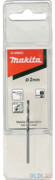 

Сверло Makita D-09662 2х24х49мм по металлу