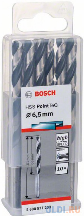 Bosch 2608577233 10 HSS PointTeQ Сверл 6.5mm - фото 2