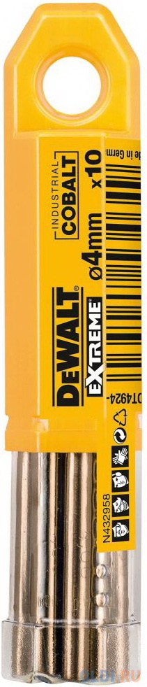 

Сверл.п/мет. HSS-E CO,5.2х86х52мм,10шт DT4931-QZ DeWalt