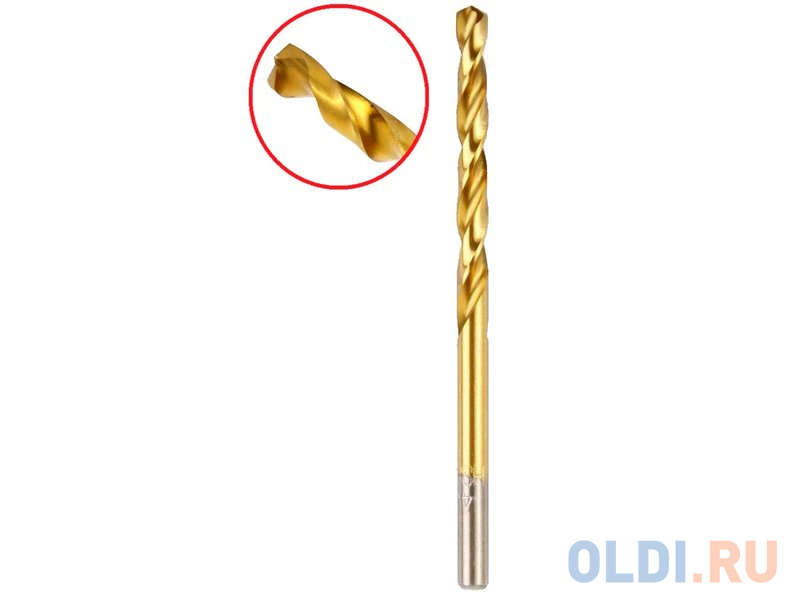 

Сверло HAMMER Flex 202-113 DR MT 5,0мм*86/52мм металл, DIN338, HSS-G, TIN