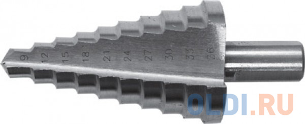 

Сверло FIT 36399 ступенчатое 9 ступеней ( 9/13/15/18/21/24/27/33/36мм)