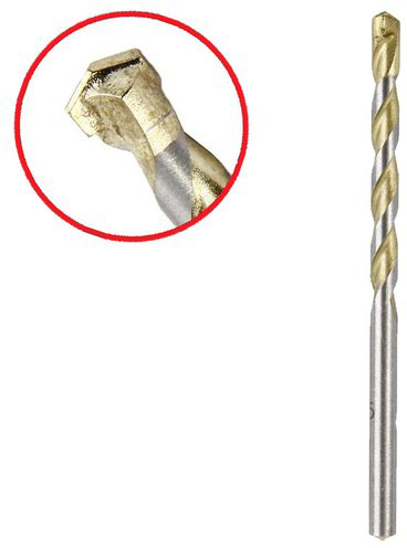 

Сверло HAMMER Flex 202-302 DR CR 5,0мм*85/50мм камень, DIN8039, HRC