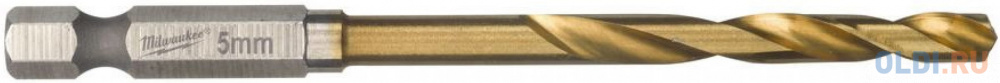

Сверло по металлу Milwaukee RedHEX HSS-G TiN 5мм (1шт) Milwaukee