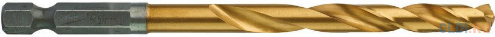 

Сверло по металлу Milwaukee RedHEX HSS-G TiN 6.5мм (1шт) Milwaukee