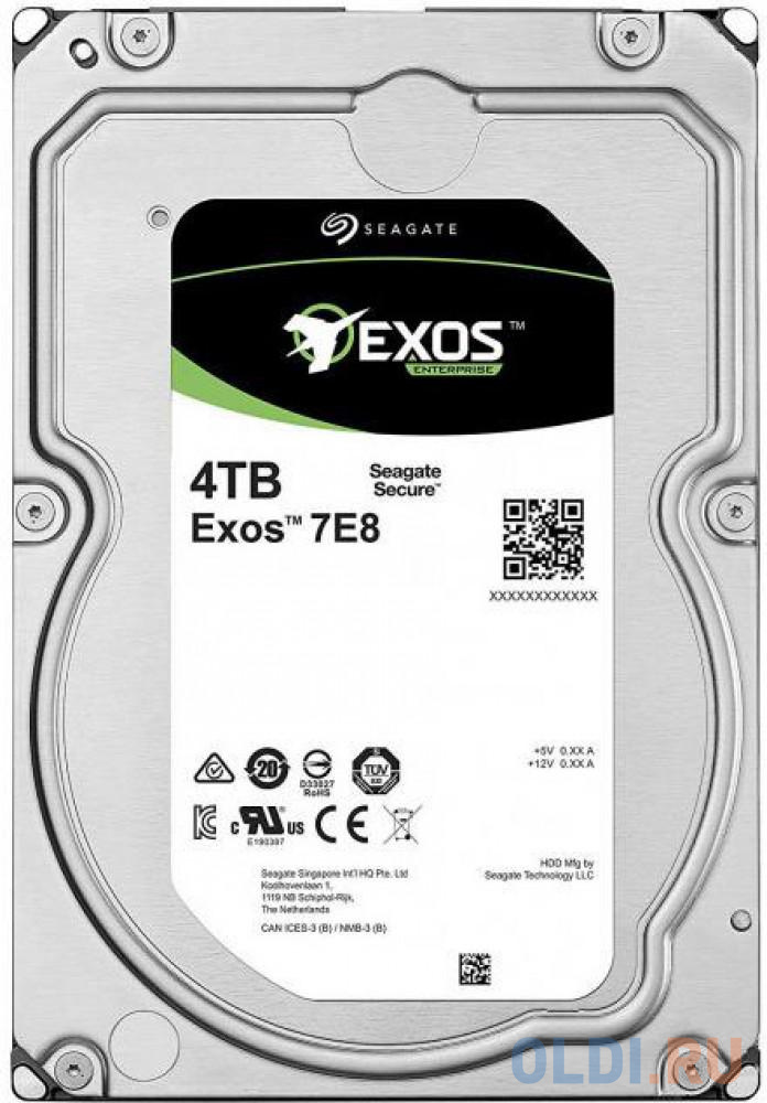 Жесткий диск Seagate Exos 7E8 4 Tb жесткий диск для ноутбука 2 5 4tb 5400rpm 128mb cache seagate barracuda 2 5 sataiii st4000lm024