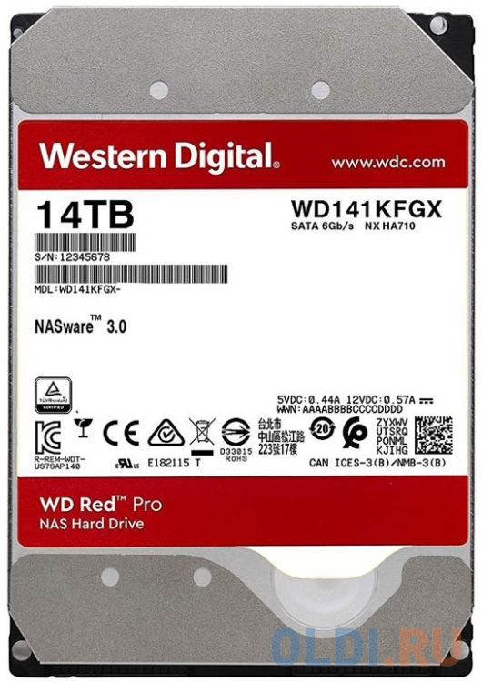 Жесткий диск Western Digital WD141KFGX 14 Tb жесткий диск western digital purple 4 tb wd42purz