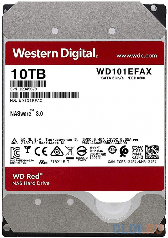 Жесткий диск Western Digital WD101EFAX 10 Tb - фото 1