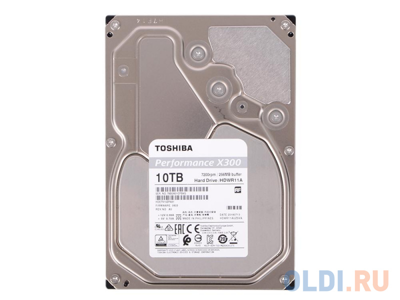 Жесткий диск Toshiba Performance X300 HDWR11AUZSVA 10 Tb фото