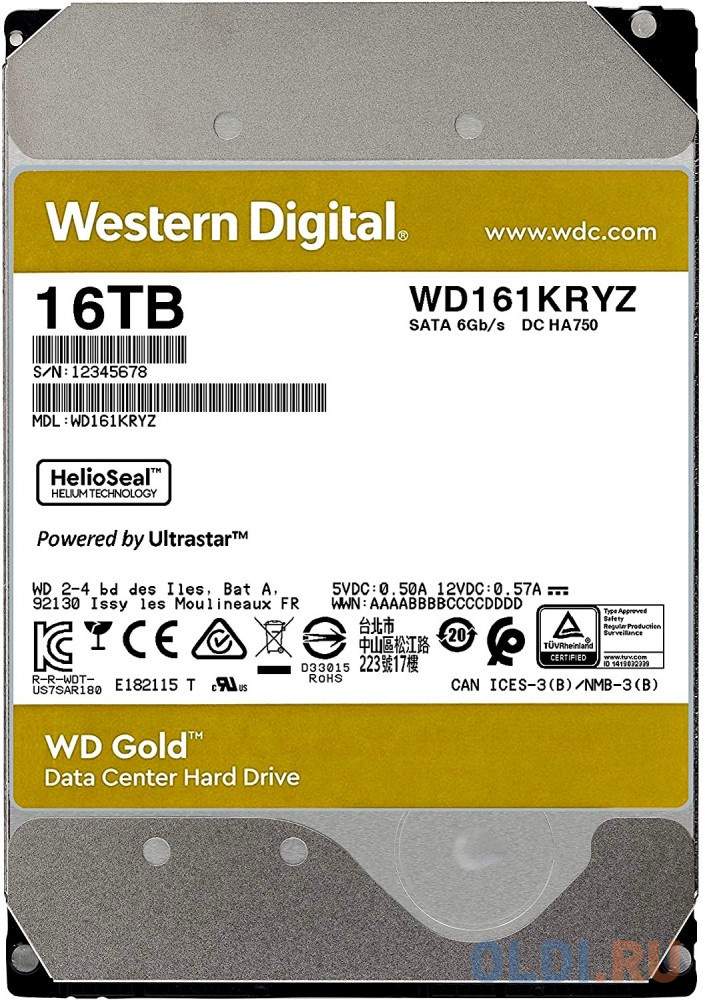Жесткий диск Western Digital WD161KRYZ 16 Tb фото