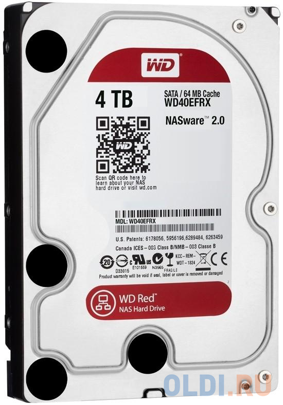 Жесткий диск Western Digital WD40EFZX 4 Tb внешний жесткий диск 2 5 2 tb usb 3 0 western digital my passport красный