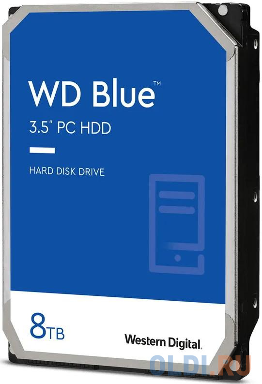 Жесткий диск Western Digital WD80EAZZ 8 Tb, размер 147 x 101.6 x 26.1 мм
