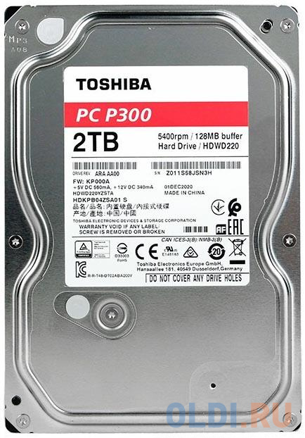 Жесткий диск Toshiba HDWD220YZSTA 2 Tb