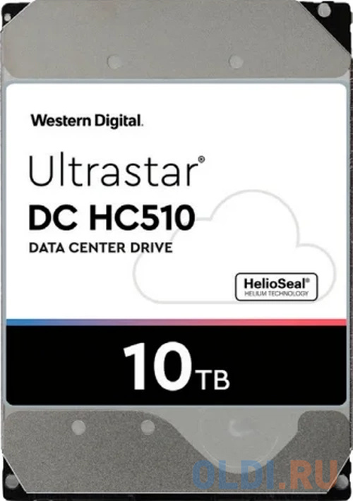 3.5&quot; 10TB WD Ultrastar DC HC510 [HUH721010ALE600] SATA 6Gb/s, 7200rpm, 256MB, 0F27477, 512e/4Kn, Helium, Bulk