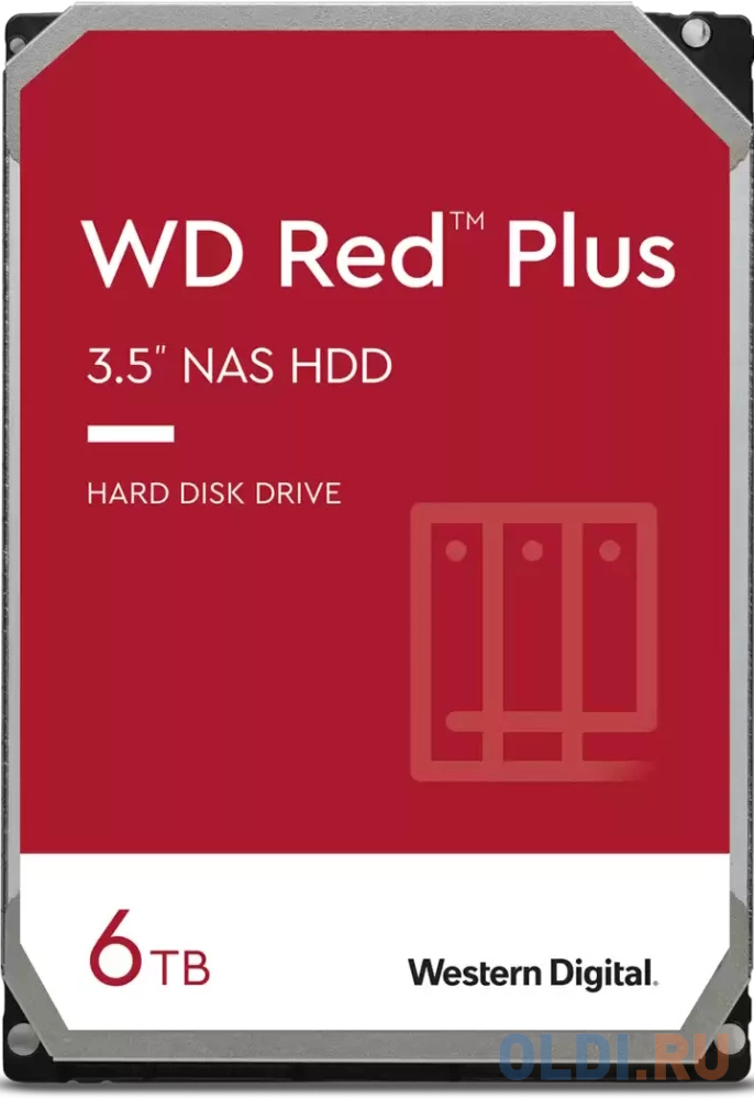 Жесткий диск Western Digital Red Plus 6 Tb - фото 1